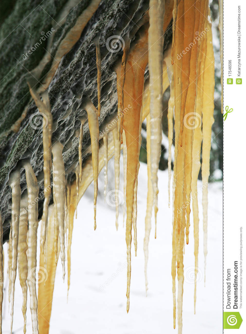 Icicle House Clipart Brown Icicles