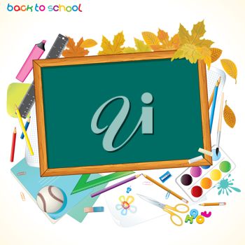 Iclipart   Back To School Background Clip Art Illustration With