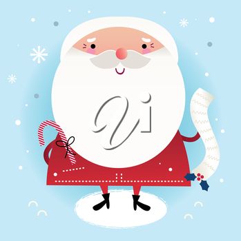 Iclipart   Clip Art Image Of Santa With His Naughty And Nice List