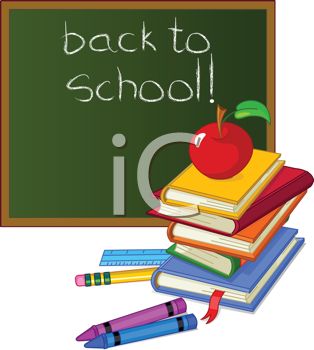 Iclipart   Royalty Free Clipart Image Of Back To School With Books    