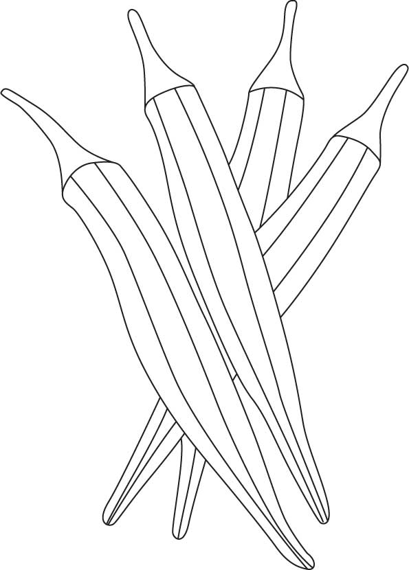 Ladys Fingers Coloring Page