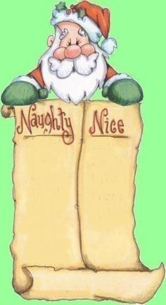     Nice Lists Naughty Lists Christmases Santa Christmas Graphics Lists