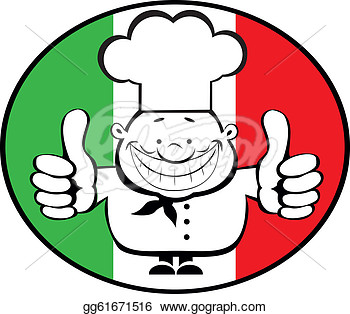     On Italian Flag Background  Separate Layers  Stock Clip Art Gg61671516