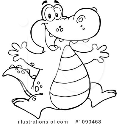 Royalty Free  Rf  Alligator Clipart Illustration By Hit Toon   Stock