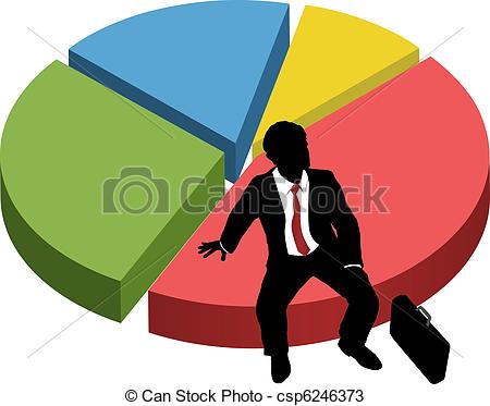 Sit Market Share Chart   Business Person    Csp6246373   Search Clip    