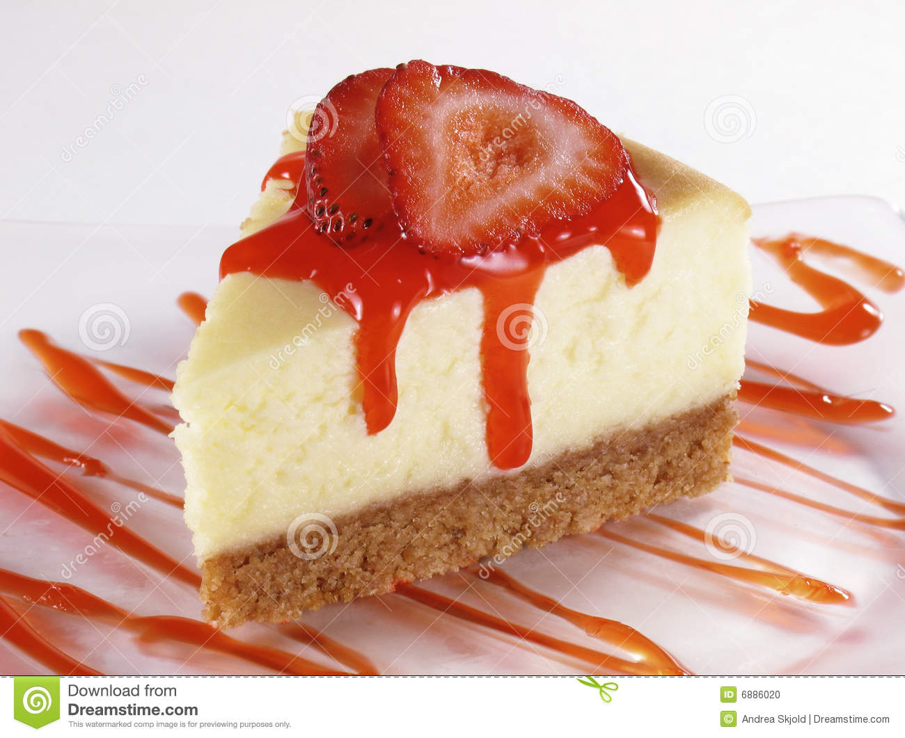 Strawberry Cheesecake Stock Photo   Image  6886020