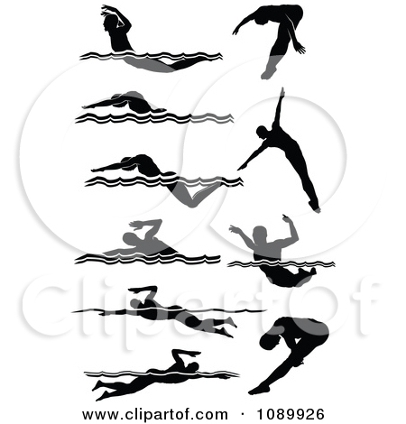 Swimming Pool Clipart Black And White 1089926 Black And White Male