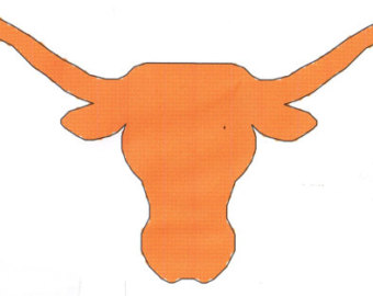 Texas Longhorn Logo Corss Stitch Pa Ttern Instant Digital Download
