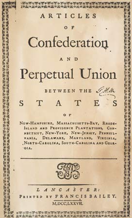 The Articles Of Confederation Vs  The Us Constitution