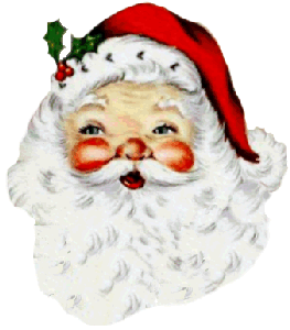 Transparent Gif Santa Claus Image Black And White Christmas Clip Art