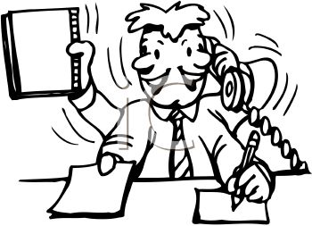 Frazzled Office Worker Clipart   Cliparthut   Free Clipart