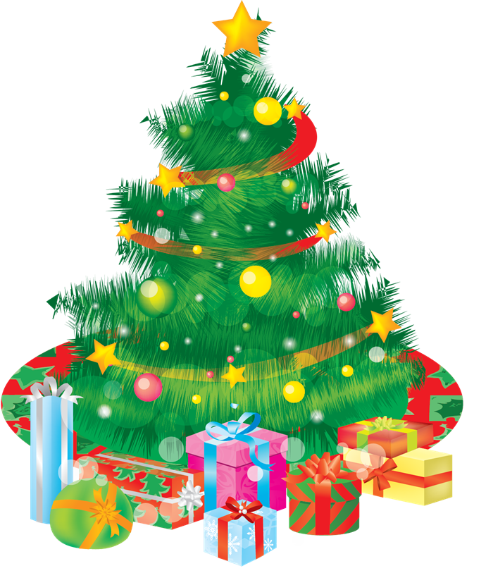 Free Beautiful Christmas Tree Clip Art
