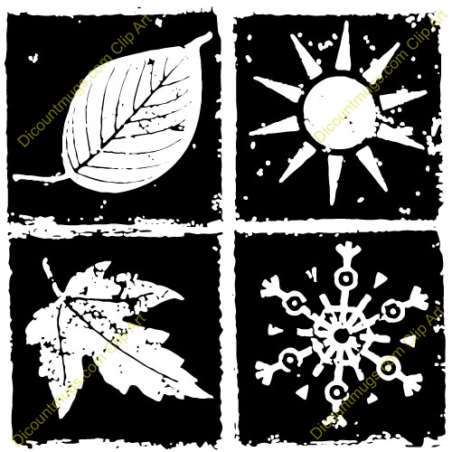 Free Four Seasons Block Clipart   Custom Clip Art