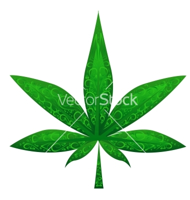 Glass Marijuana Leaf Vector Art   Download Vectors   1264680