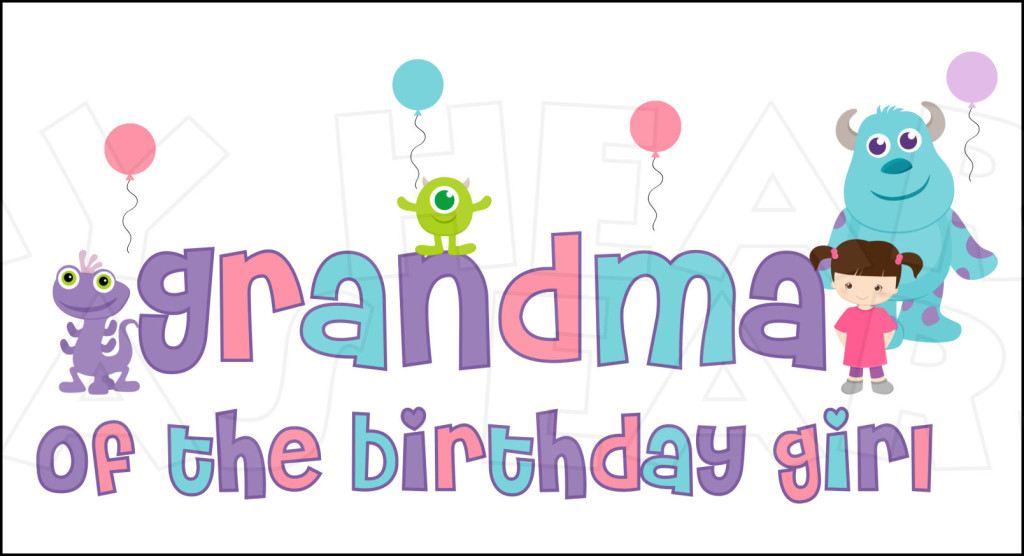Inc  Grandma Of The Birthday Girl Instant Download Digital Clip Art