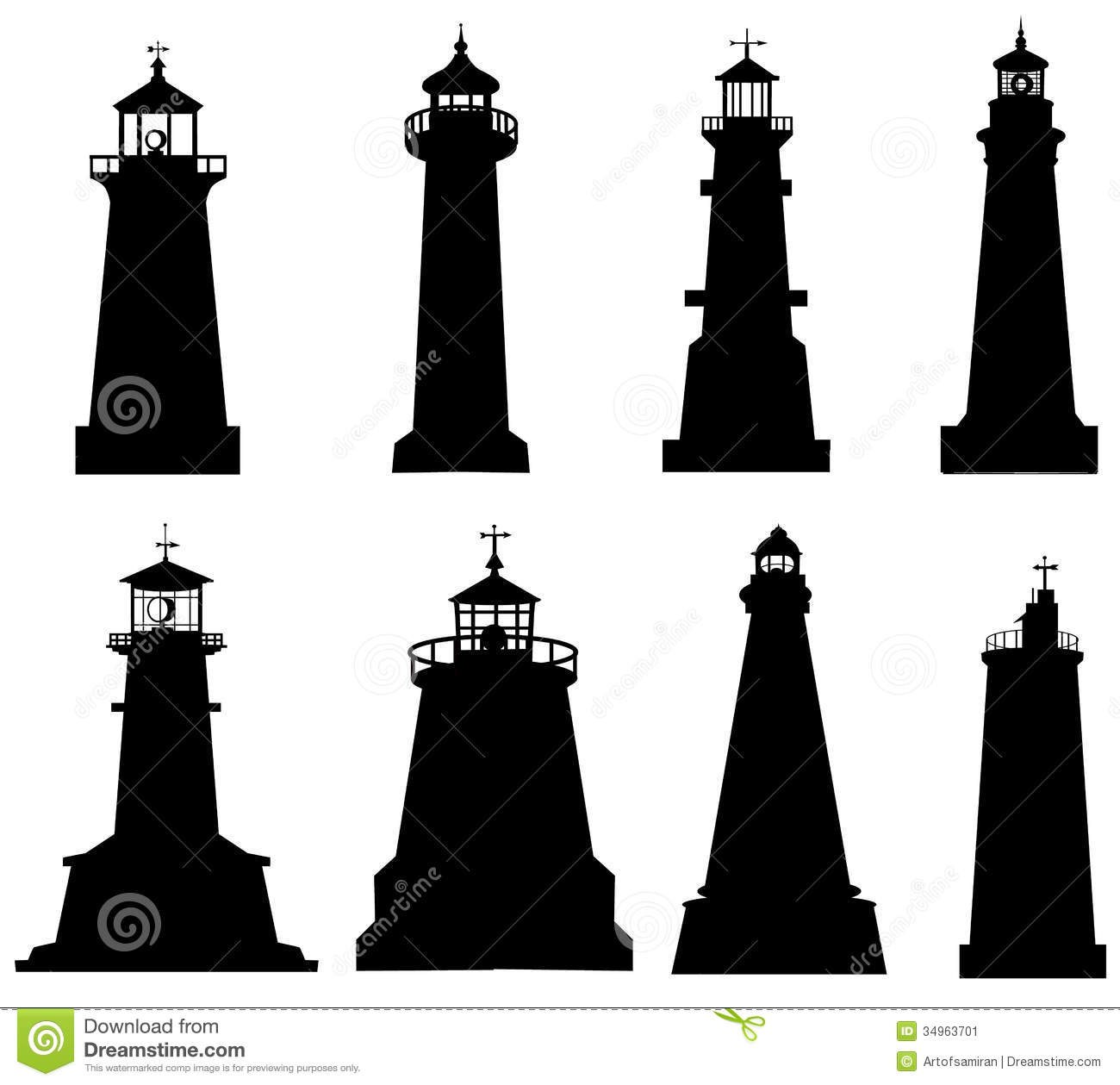 Lighthouse Silhouette Clipart