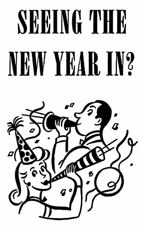 New Year S Eve Clip Art    Vintage Illustration   Pinterest