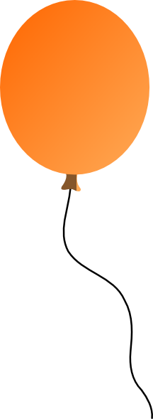 Orange Balloon Clip Art At Clker Com   Vector Clip Art Online Royalty