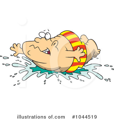 Royalty Free  Rf  Swimming Clipart Illustration By Ron Leishman