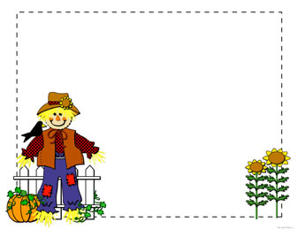Scarecrow Border Clip Art