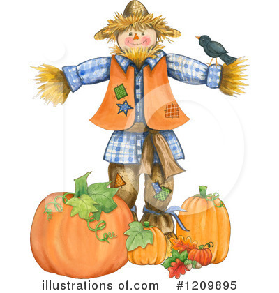Scarecrow Clipart  1209895 By Gina Jane   Royalty Free  Rf  Stock    
