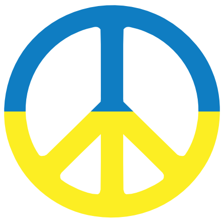 Ukraine Peace Sign Flag Clipartsy Com Poster Art