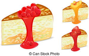 Vector Clip Art Illustrations  64 Strawberry Cheesecake Clipart