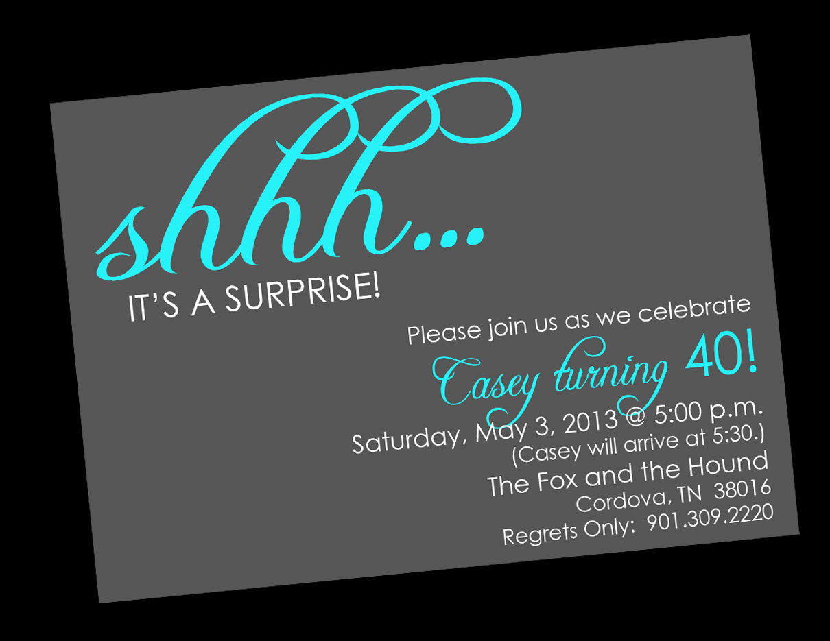 Adult 80th Birthday Invitations Shhh Surprise Birthday