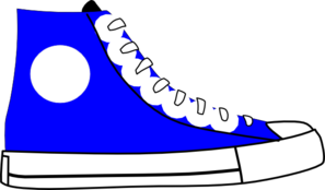 Blue Shoe Clip Art At Clker Com   Vector Clip Art Online Royalty Free    