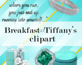 Breakfast At Tiffany S Inspired Digital Scrapbook   Clip Art