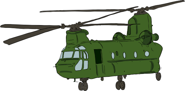 Chinook Helicopter Clip Art At Clker Com   Vector Clip Art Online