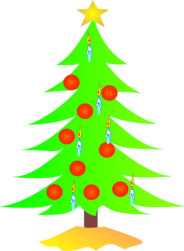 Clip Art Christmas Tree Page 2   New Calendar Template Site