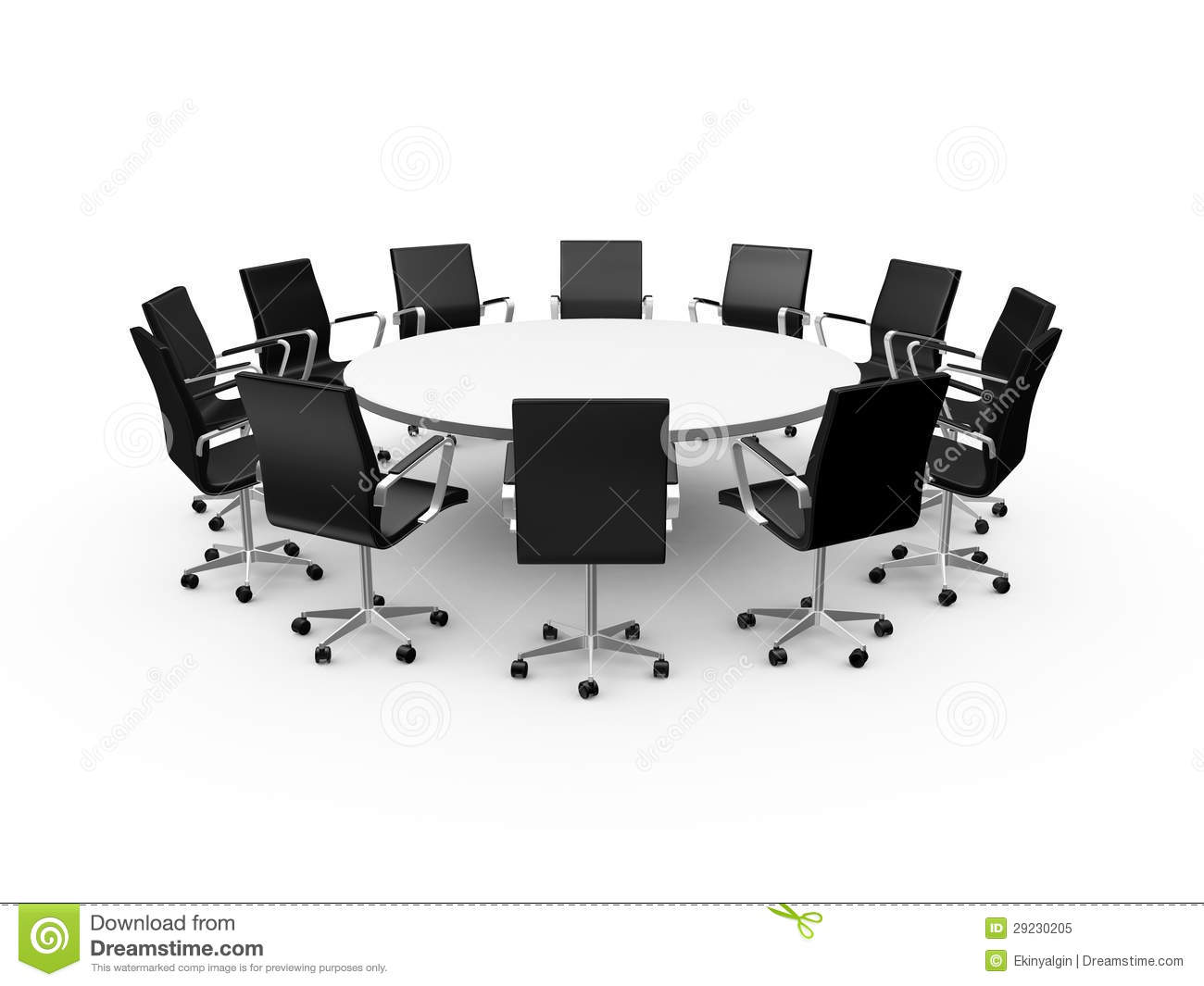 Conference Table And Office Chairs Royalty Free Stock Photo   Image    