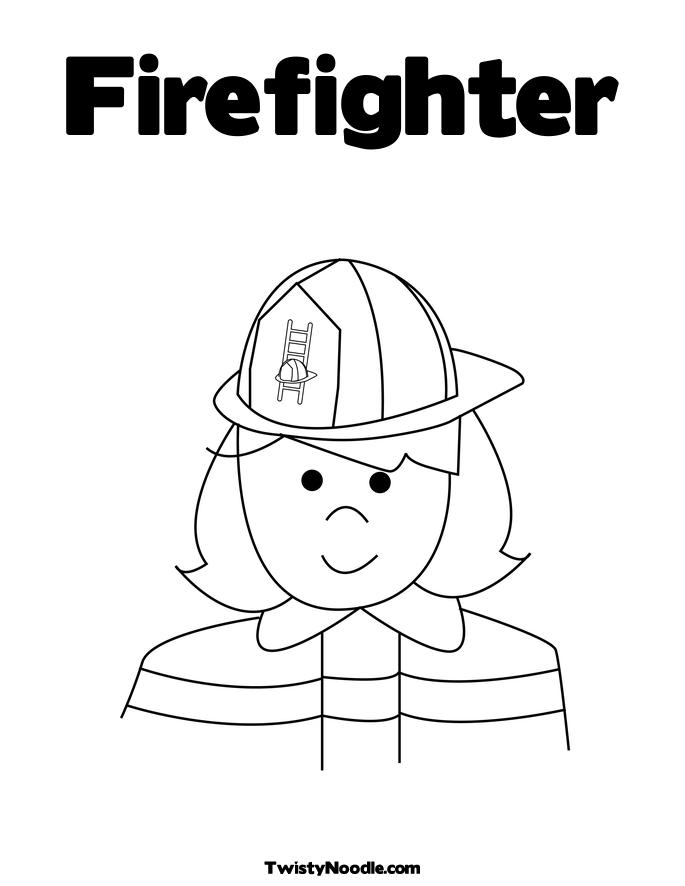 Fireman Clipart Colouring Pages  Page 2