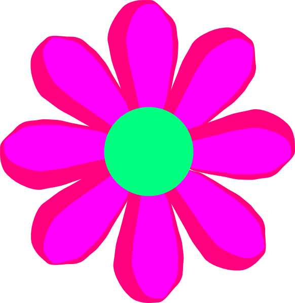 Flower Cartoon Pink Clip Art At Clker Com   Vector Clip Art Online