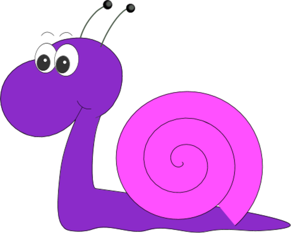 Funny Snail Cartoon Vector Clip Art