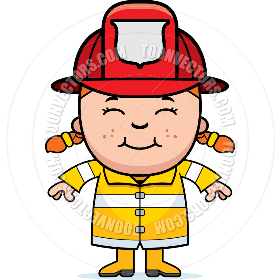 Girl Firefighter Clip Art