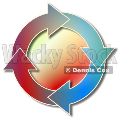 Moving In A Circular Clockwise Motion Clipart Picture   Djart  6326