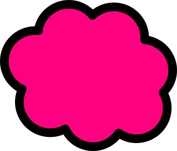 Pink Cloud Clip Art At Clker Com   Vector Clip Art Online Royalty