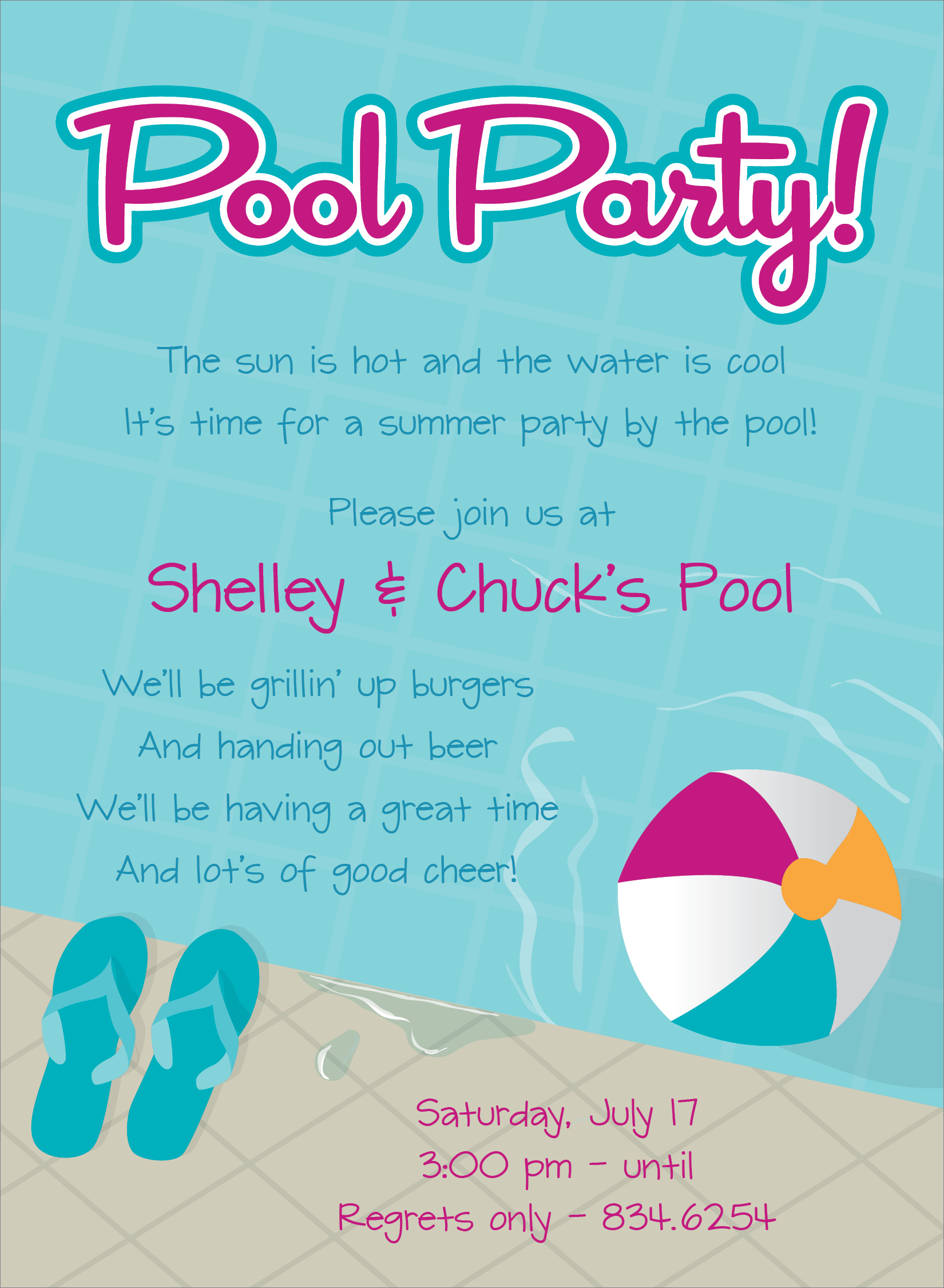Pool Party Invitation Summer Party Clip Art Pirate Parrot Coloring