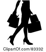 Royalty Free Rf Clipart Illustration Of A Black Silhouette Of A Woman