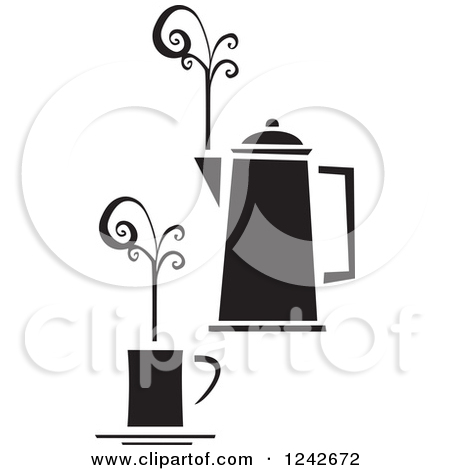 Royalty Free  Rf  Clipart Of Coffee Pots Illustrations Vector