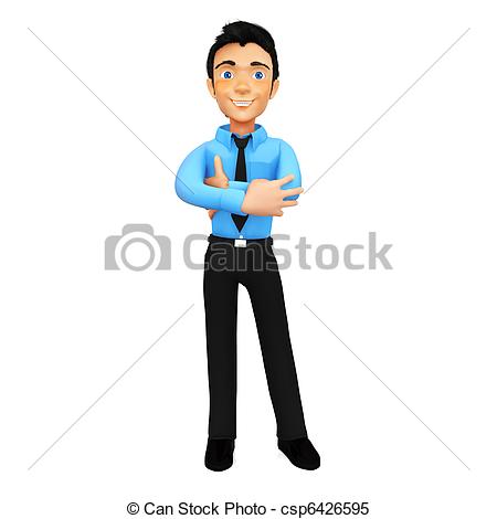 Stock Illustration   3d Successful Business Man   Stock Illustration