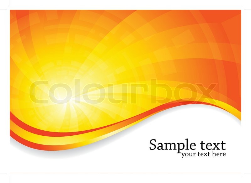 Vector Bright Background In Orange Color Clip Art   Vector   Colourbox