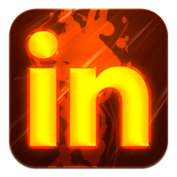 Burning Linkedin Tile Icon Png Clipart Image   Iconbug Com