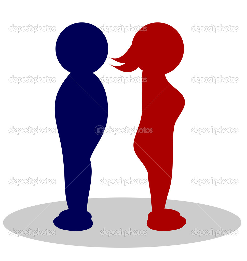 Clipart Couple    Man And Woman   Stock Image