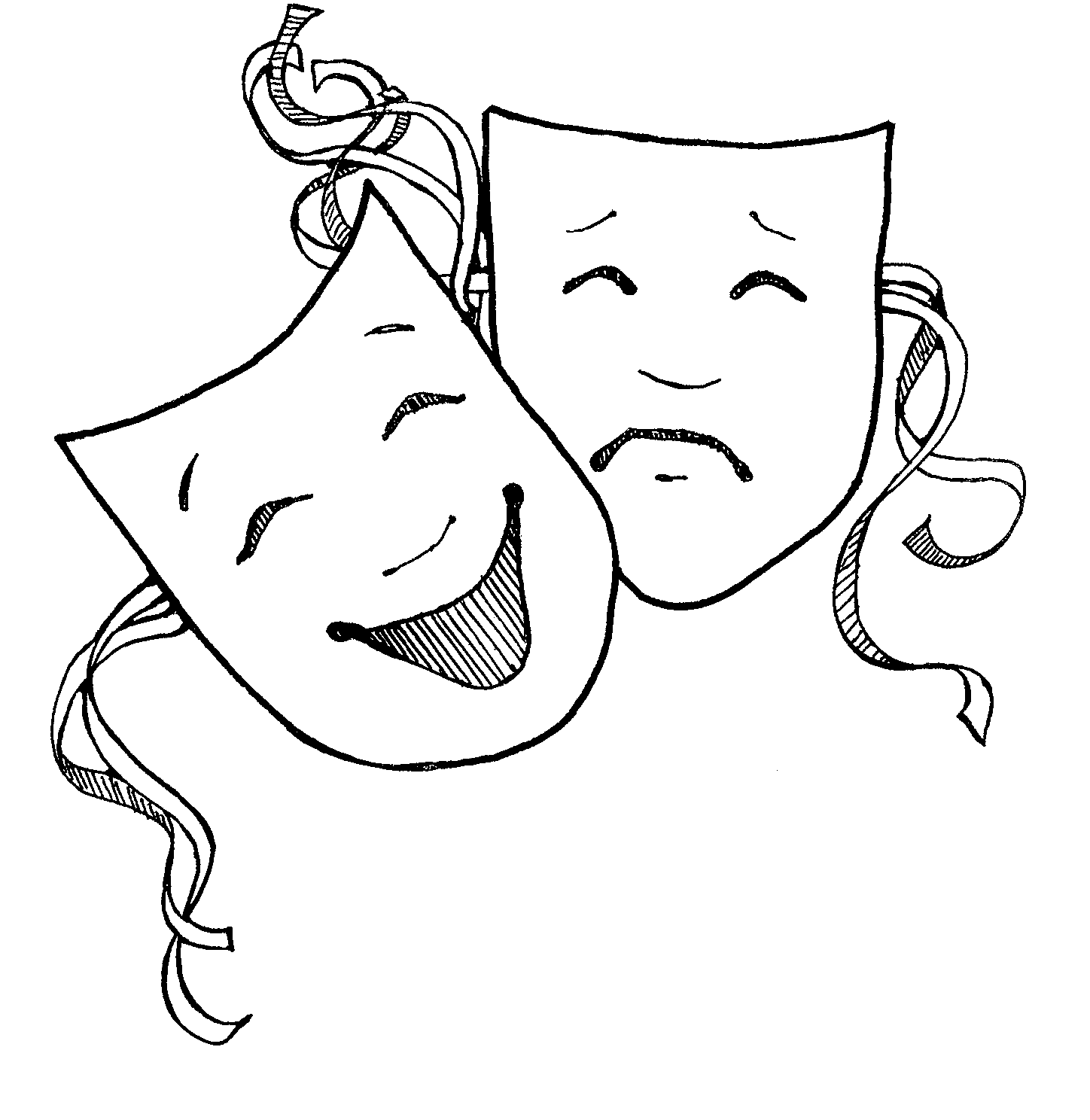 Displaying 16  Images For   Theatre Faces Clip Art