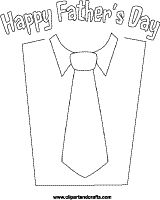 Fathers Day Shirt And Tie Picture To Color