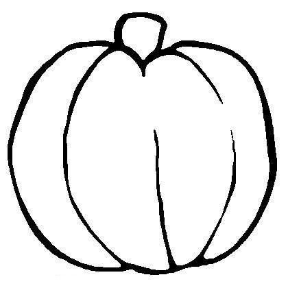 Free Pumpkin Template Or Coloring Page
