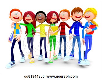 Group Clipart Group Of Students Walking Gg61944835 Jpg
